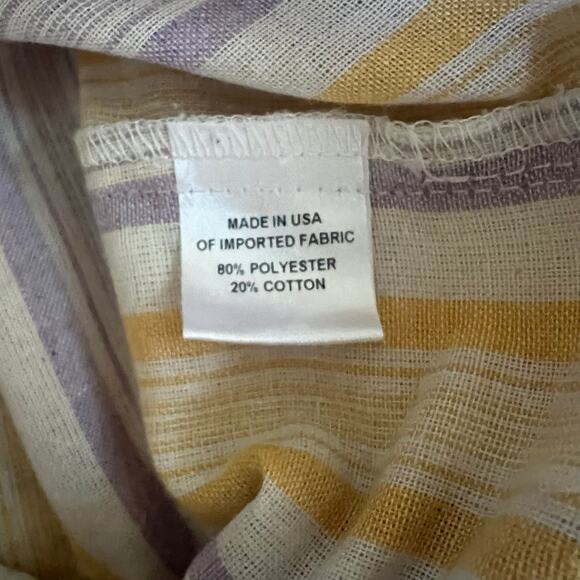 Anthropologie Drew Wide Leg Jumpsuit Pinstripe Cotton Blend - Picture 8 of 8